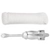 Folding Anchor with Rope Silver 13.2 lb Malleable Iron