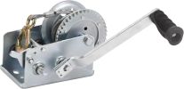 Hand Winch Boat Trailer Winch 1200lbs Heavy Duty Hook with 33ft Steel Cable Hand Crank Winch, Two Way Ratchet Boat Winch for Trailer Truck ATV Boat Ma