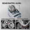 Hand Winch Boat Trailer Winch 1200lbs Heavy Duty Hook with 33ft Steel Cable Hand Crank Winch, Two Way Ratchet Boat Winch for Trailer Truck ATV Boat Ma