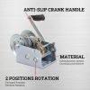 Hand Winch Boat Trailer Winch 1200lbs Heavy Duty Hook with 33ft Steel Cable Hand Crank Winch, Two Way Ratchet Boat Winch for Trailer Truck ATV Boat Ma